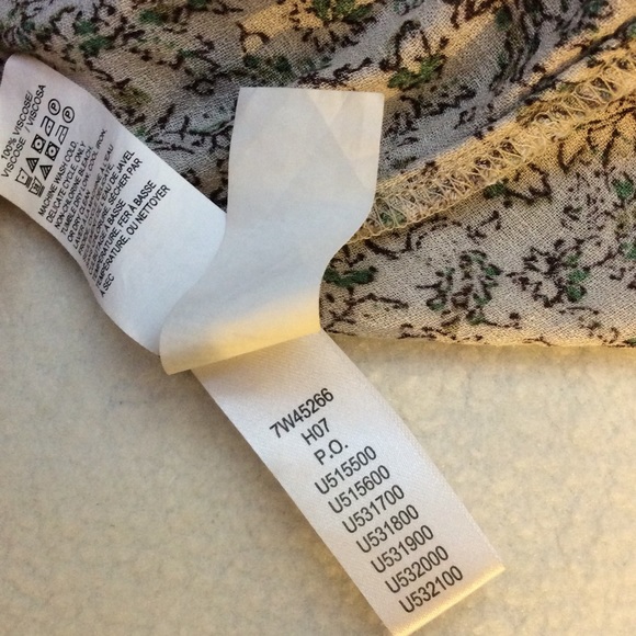 Lucky Brand Paisley Kelly Peasant Top 100% viscose - Picture 11 of 11